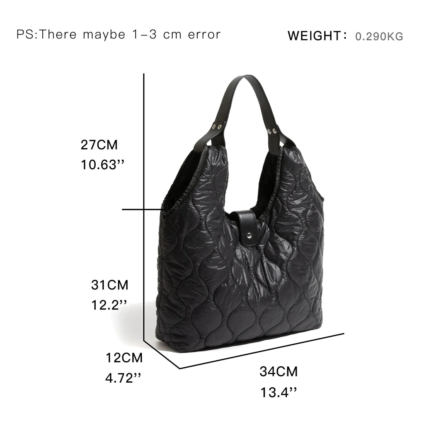 Sirke Quilted Puffer Hobo Bag