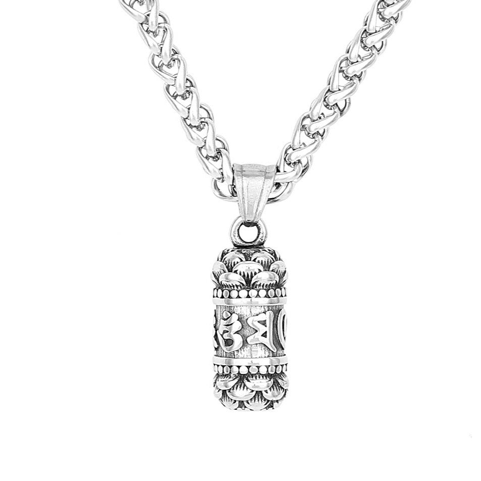 Six-Character Mantra Lotus Necklace