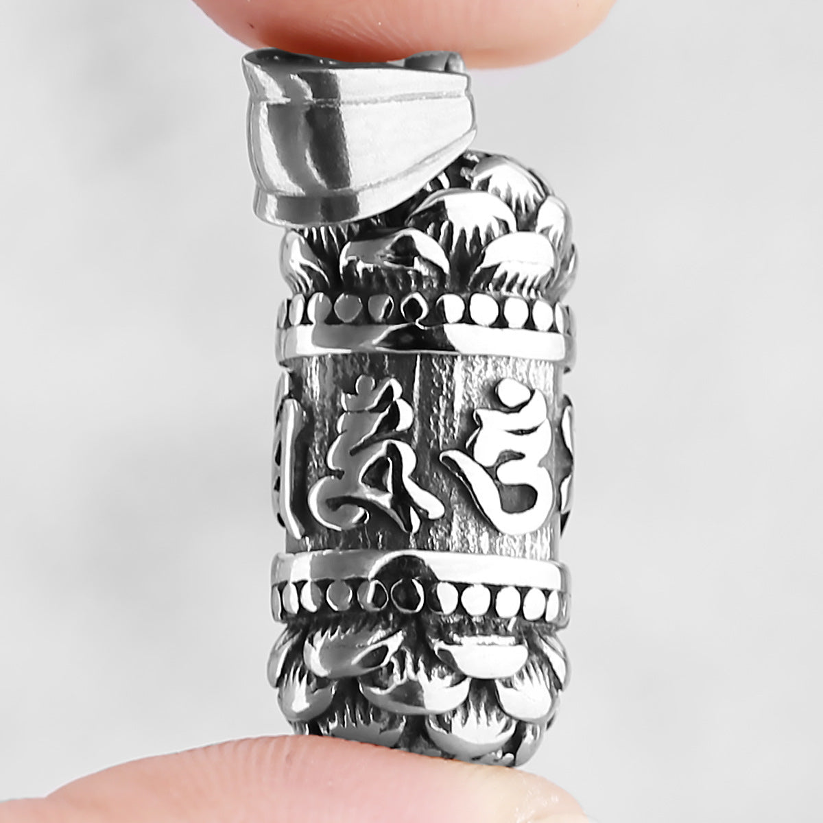 Six-Character Mantra Lotus Necklace