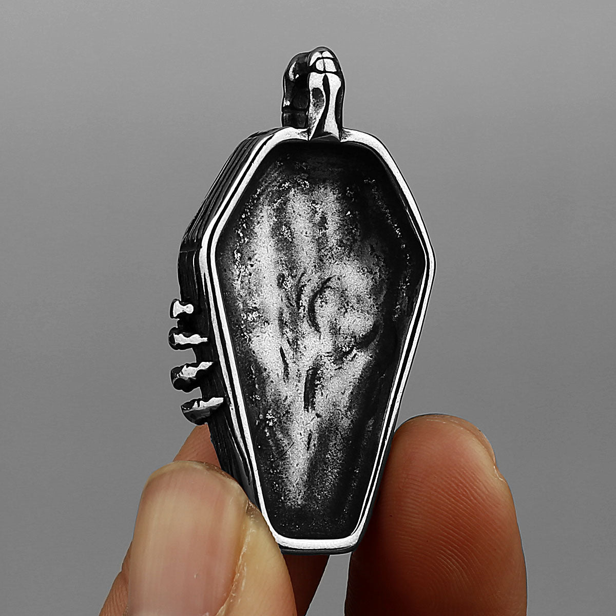 Skull Head & Hands Necklace