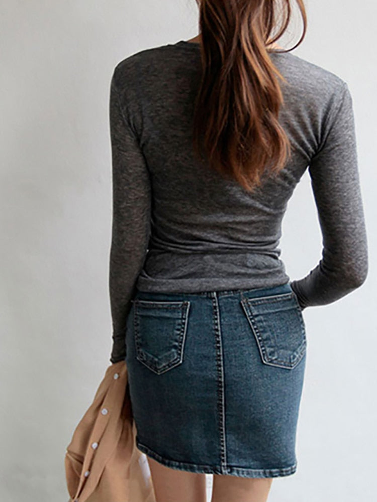 Slim High Quality Plain T Shirt