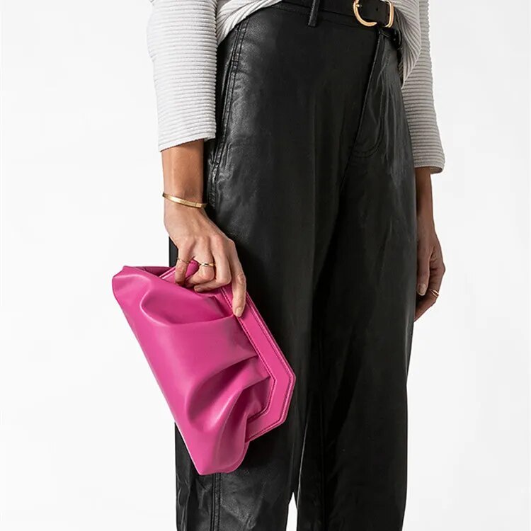 Sonya Ruched Evening Clutch