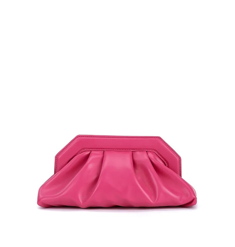 Sonya Ruched Evening Clutch