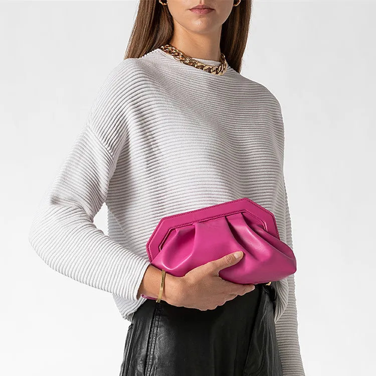 Sonya Ruched Evening Clutch