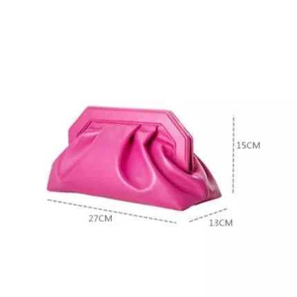 Sonya Ruched Evening Clutch