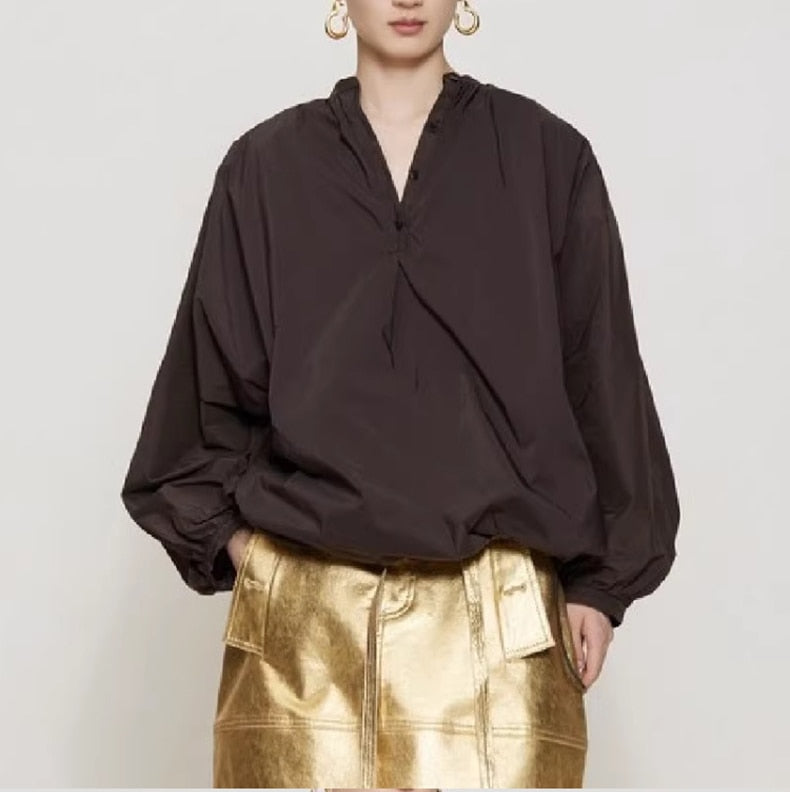 Space Gold Metallic Mini Skirt