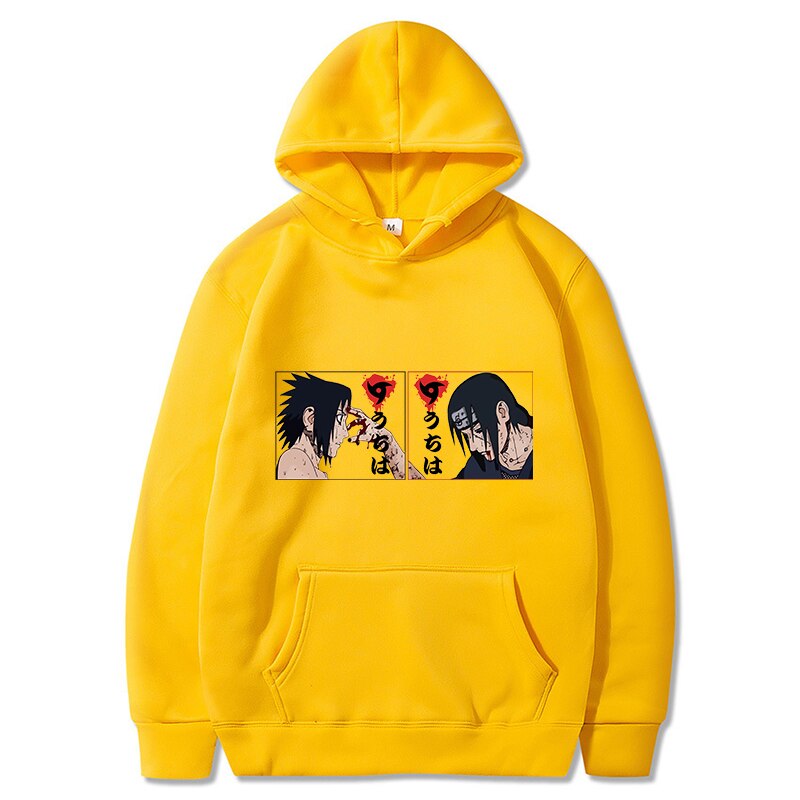 Hot Japanese Anime Print Patchwork Hoodie