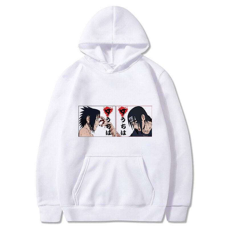 Hot Japanese Anime Print Patchwork Hoodie