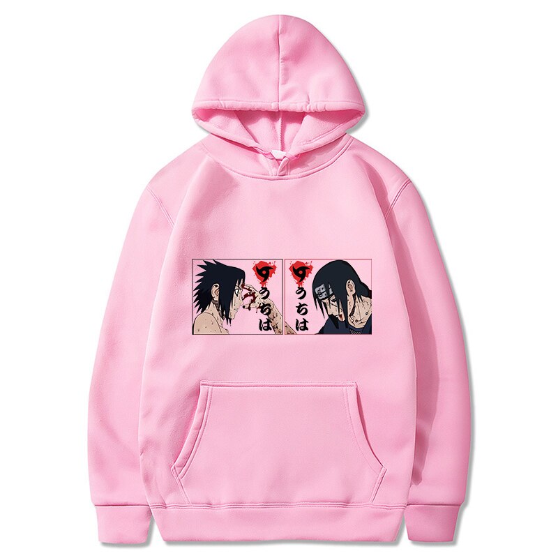 Hot Japanese Anime Print Patchwork Hoodie