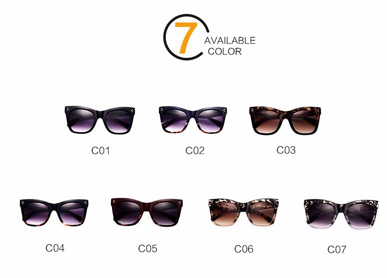 Square Cat Eye Acetate Sunglass
