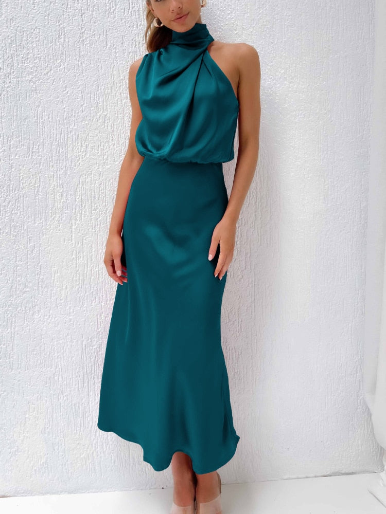 Sleeveless Off Shoulder Bodycon Elegant Maxi Dresses Wedding