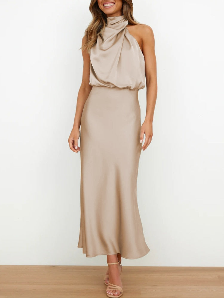 Sleeveless Off Shoulder Bodycon Elegant Maxi Dresses Wedding