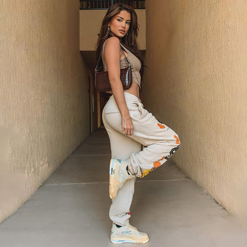 Street Style Harajuku Graphic Prints Jogger Pants - 3 Colors