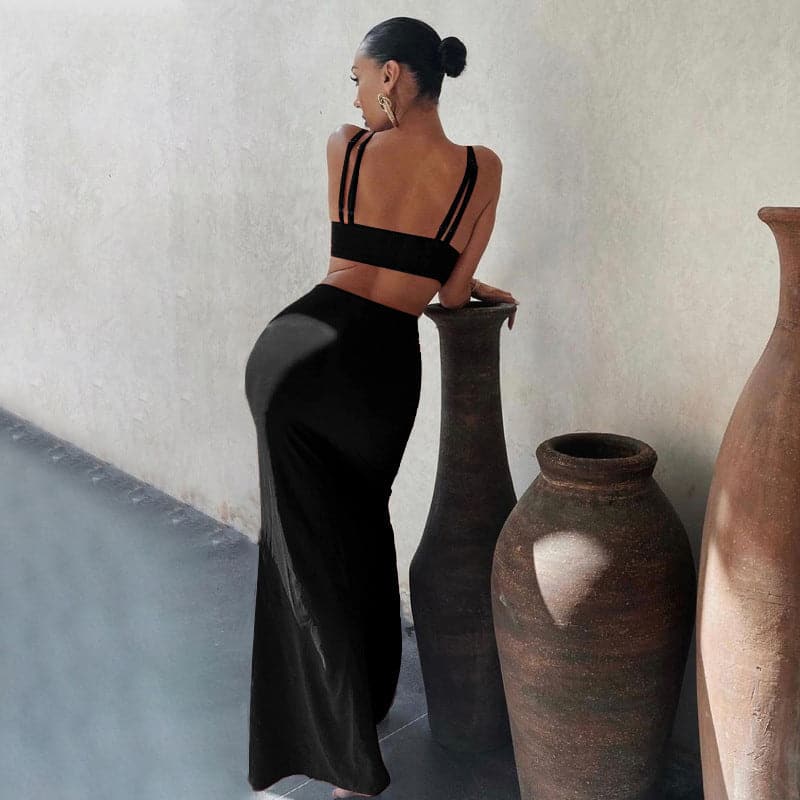 Summer Bodycon Dress Solid Color Dress