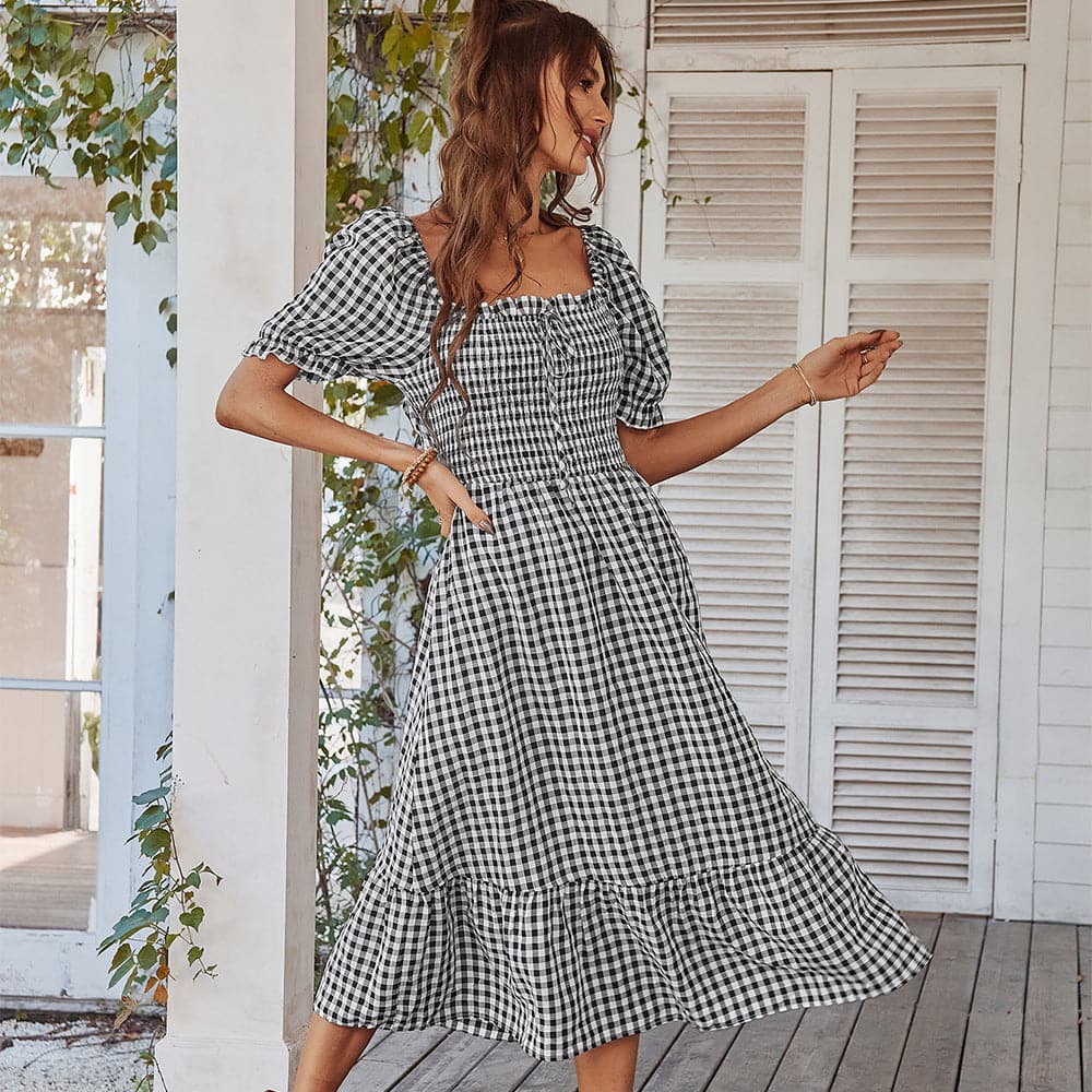 Summer Backless Bow Beach Dress