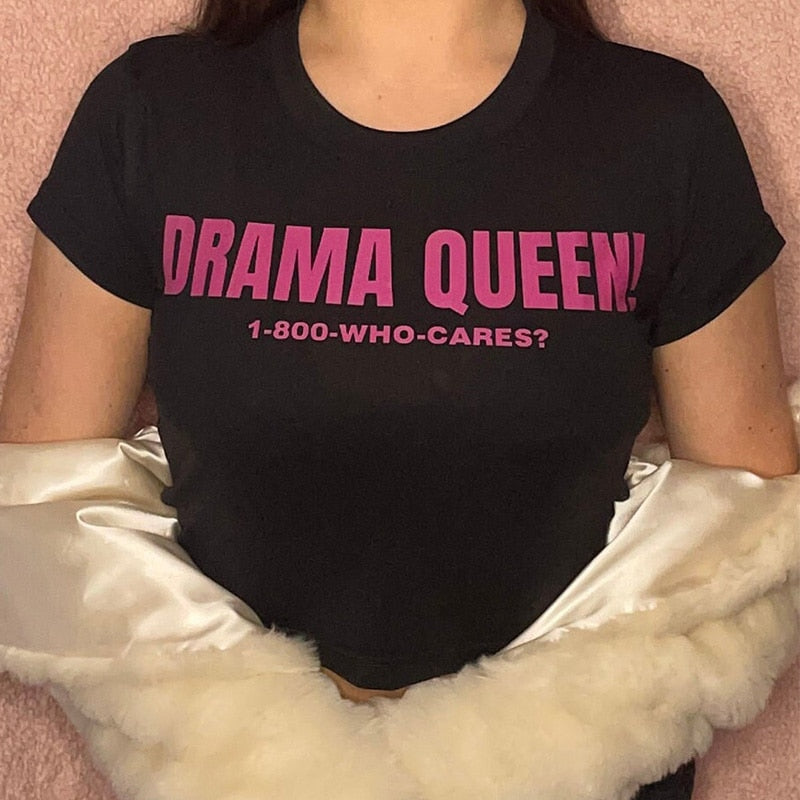 Gothic Vintage Letter Print Tee