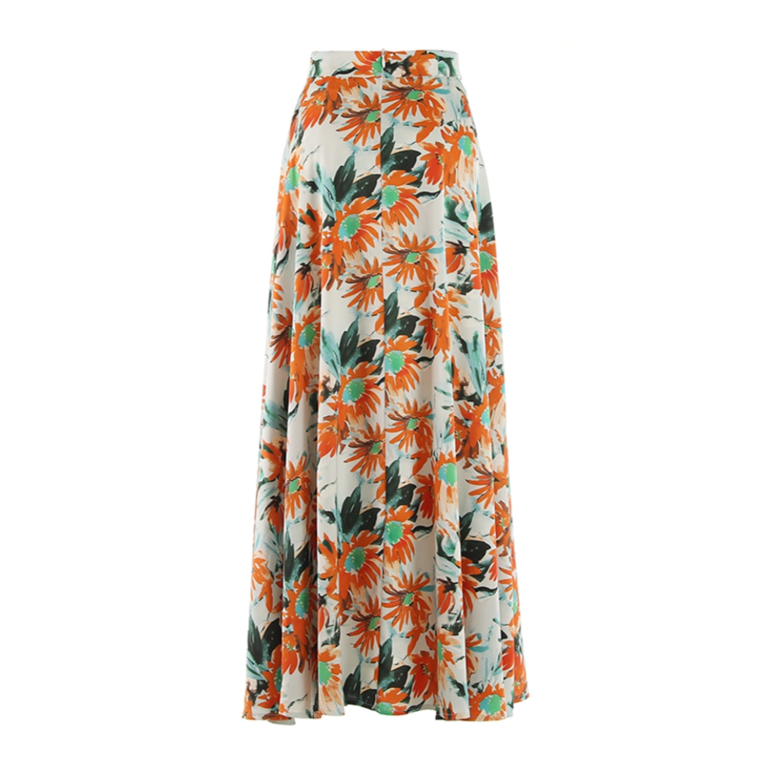 Sunflower Prints Maxi Flare Skirts