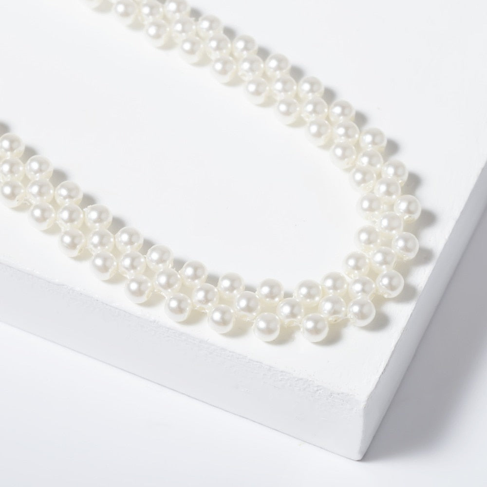 Suzanna Pearl Beads Choker