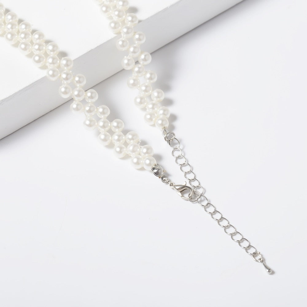 Suzanna Pearl Beads Choker