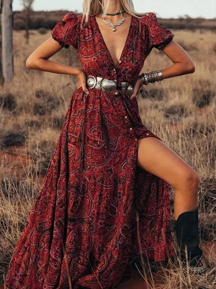Gypsy Hippie Women's Summer Boho Dress