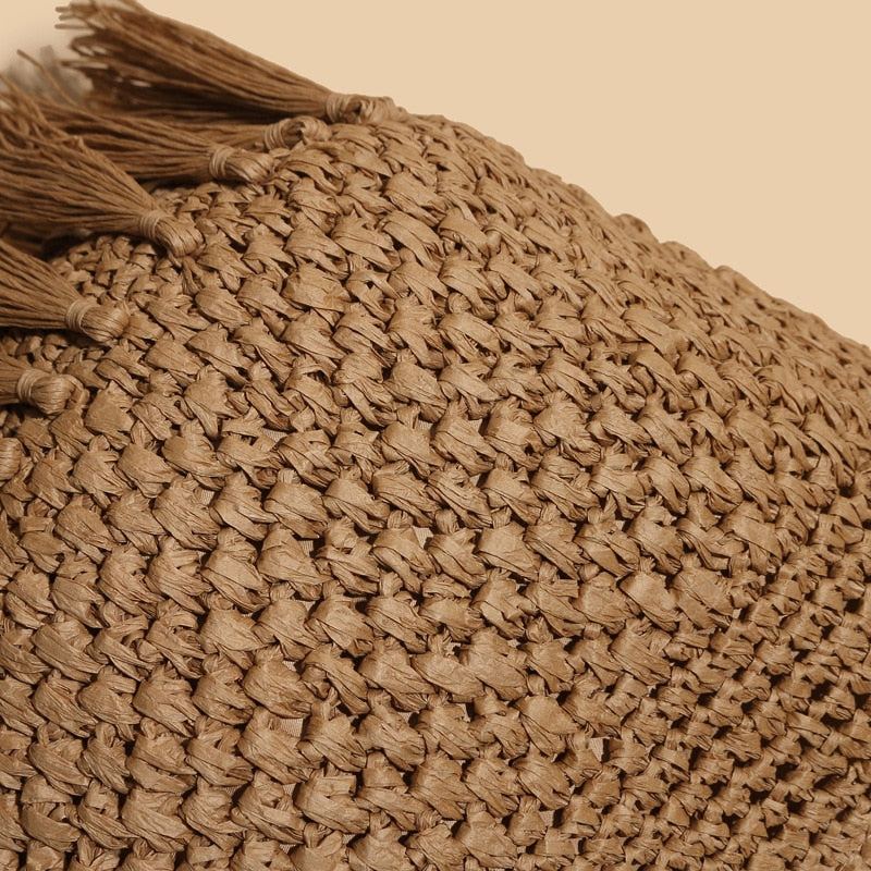 Taffe Bohemian Tassels Straw Hobo Bags  - 2 Colors