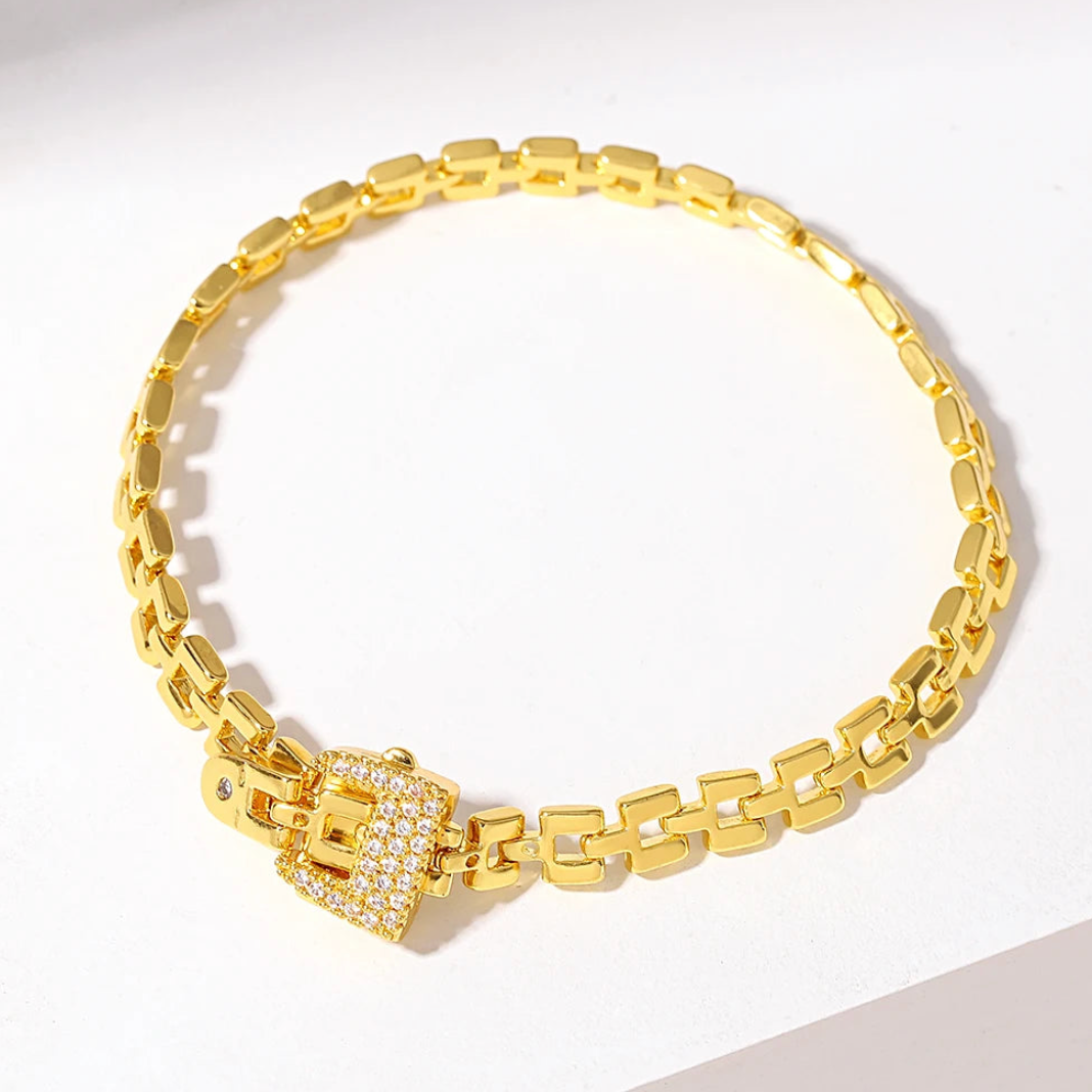 Tamar Belted Chain Ring and Bracelet