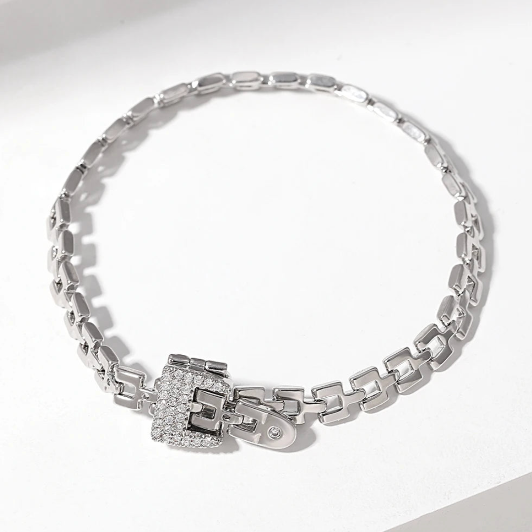 Tamar Belted Chain Ring and Bracelet