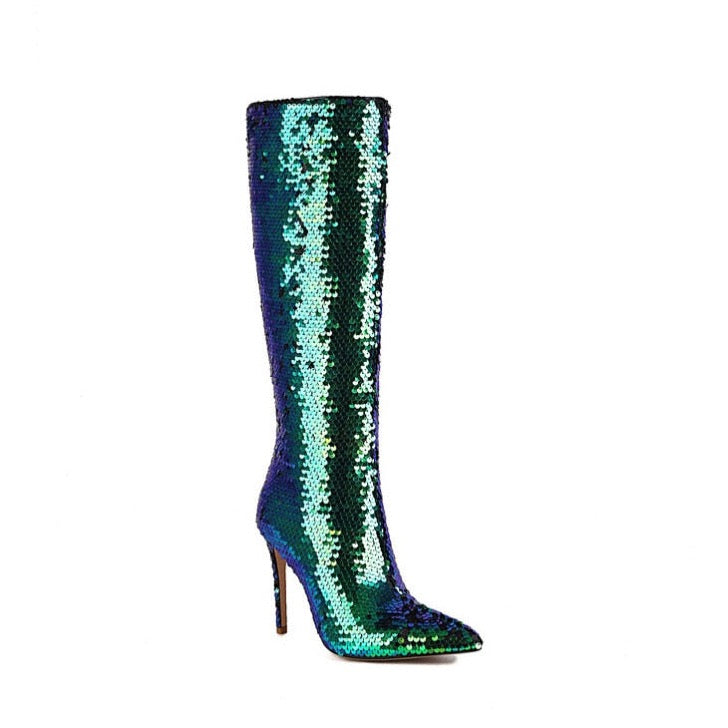 Tara Mermaid Sequin Boots - 4 Colors
