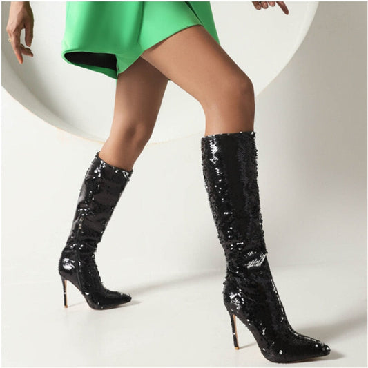 Tara Mermaid Sequin Boots - 4 Colors