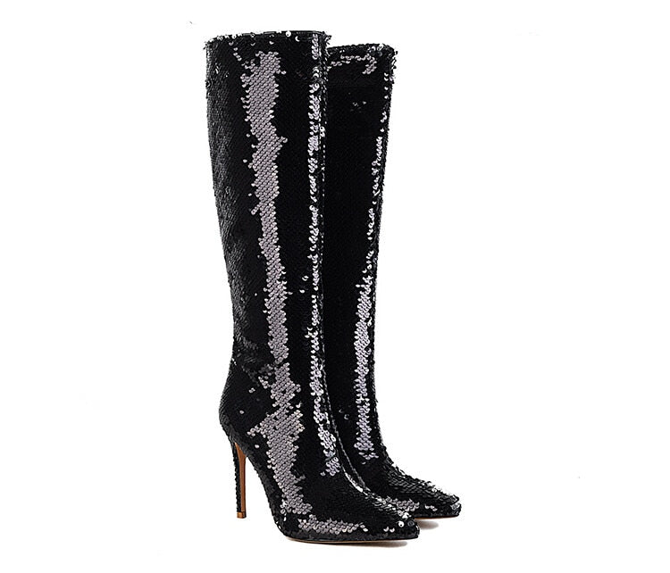 Tara Mermaid Sequin Boots - 4 Colors