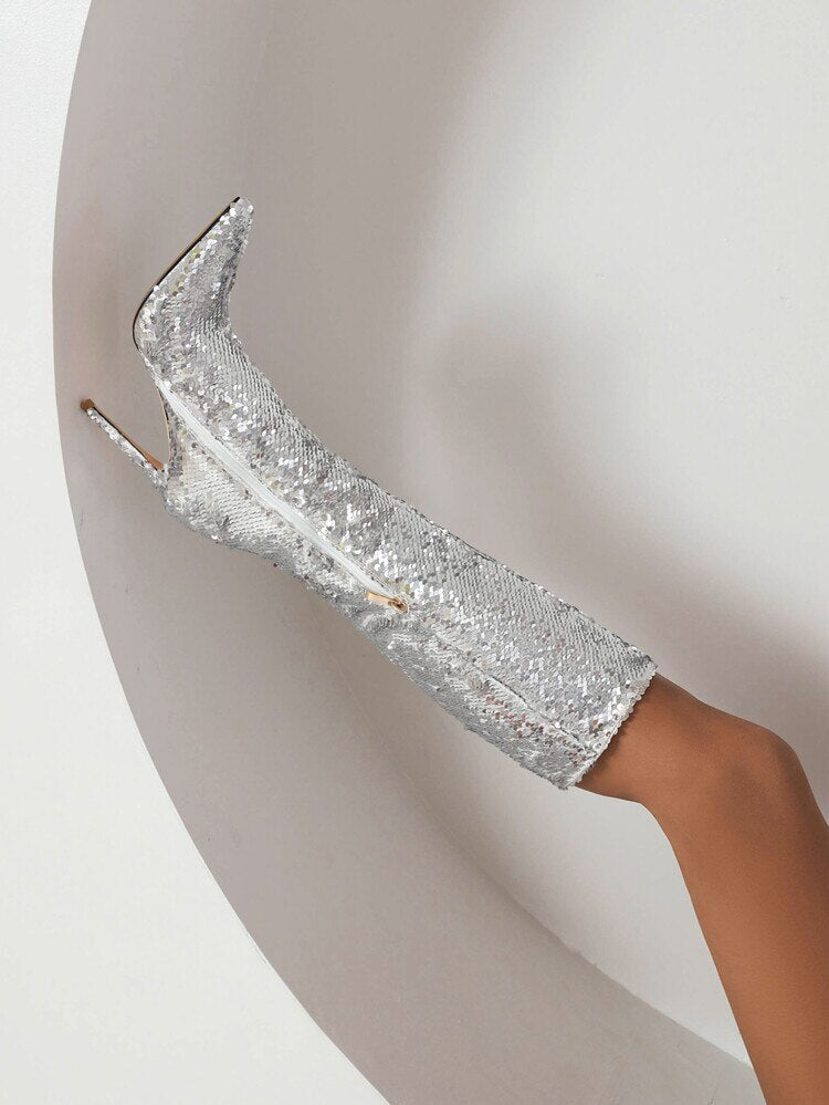 Tara Mermaid Sequin Boots - 4 Colors