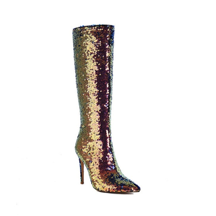 Tara Mermaid Sequin Boots - 4 Colors