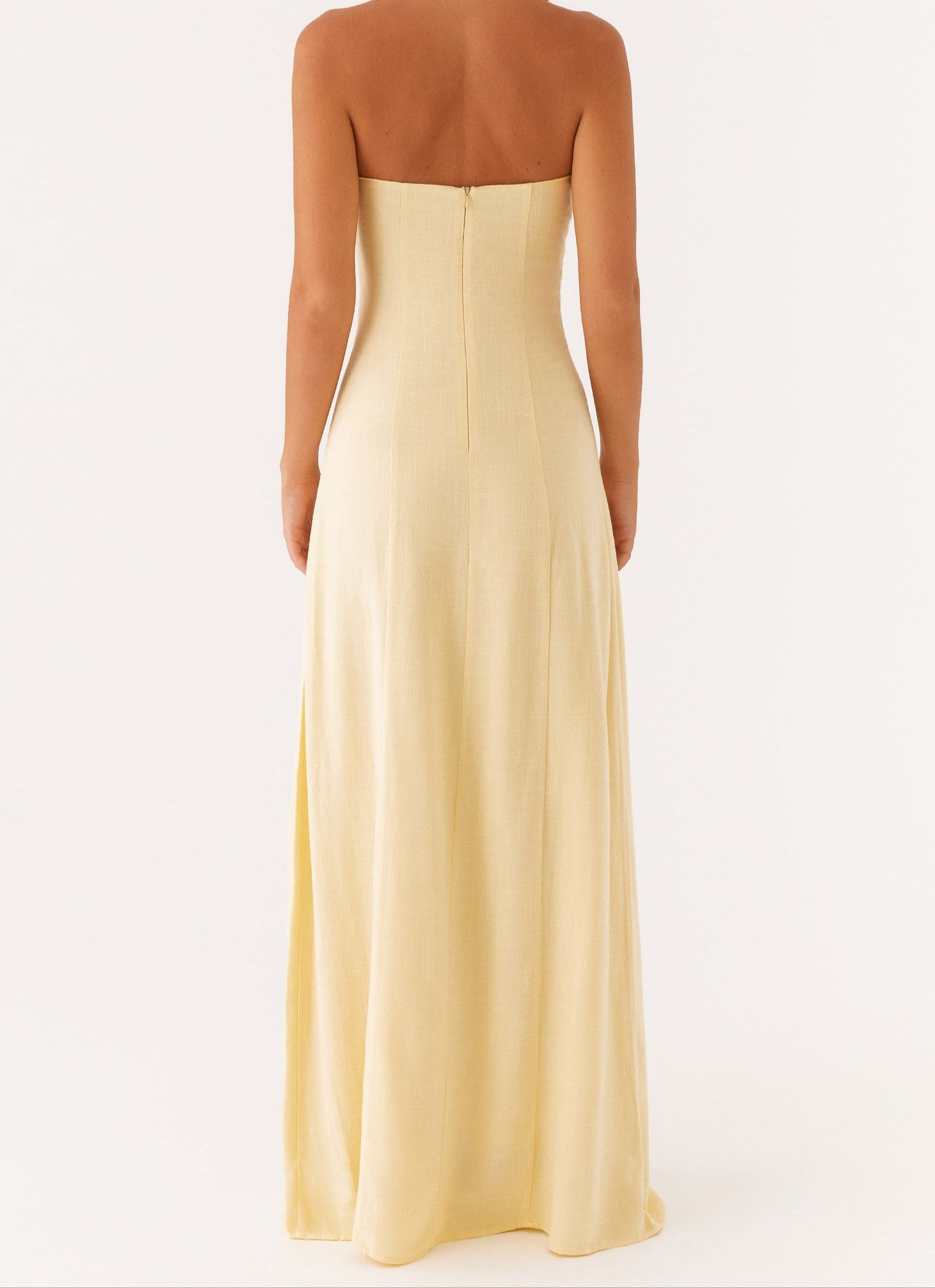 Jaquetta Linen Maxi Dress - Yellow