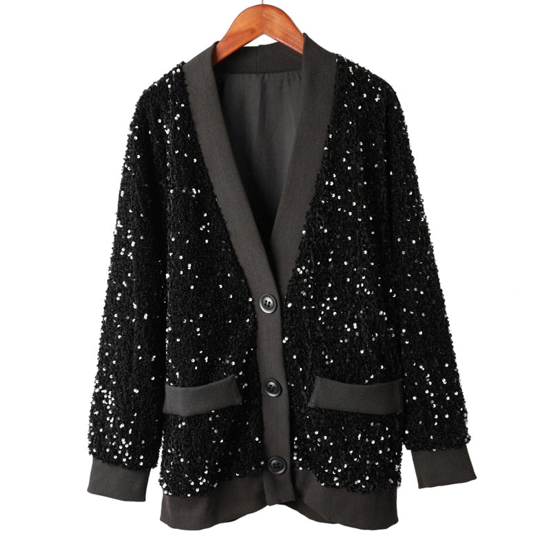 Taylor Glitter Sequin Cardigans - 2 Colors