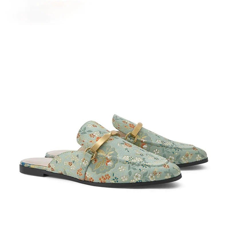 Teressa Floral Prints Mules - 2 Colors