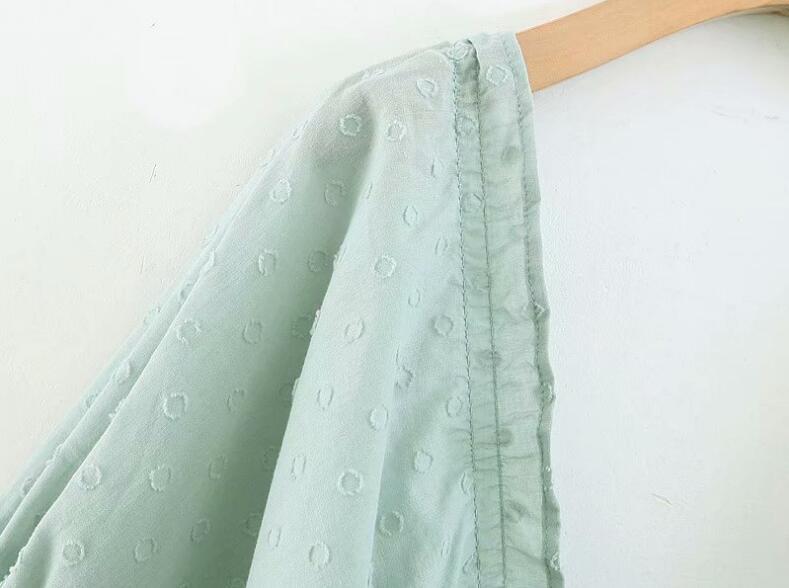 Tess Vintage Square Neck Boucle Dot Maxi Dress