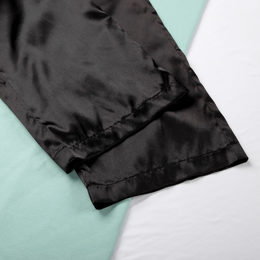 Tessa Back Lace Satin Pajama Set