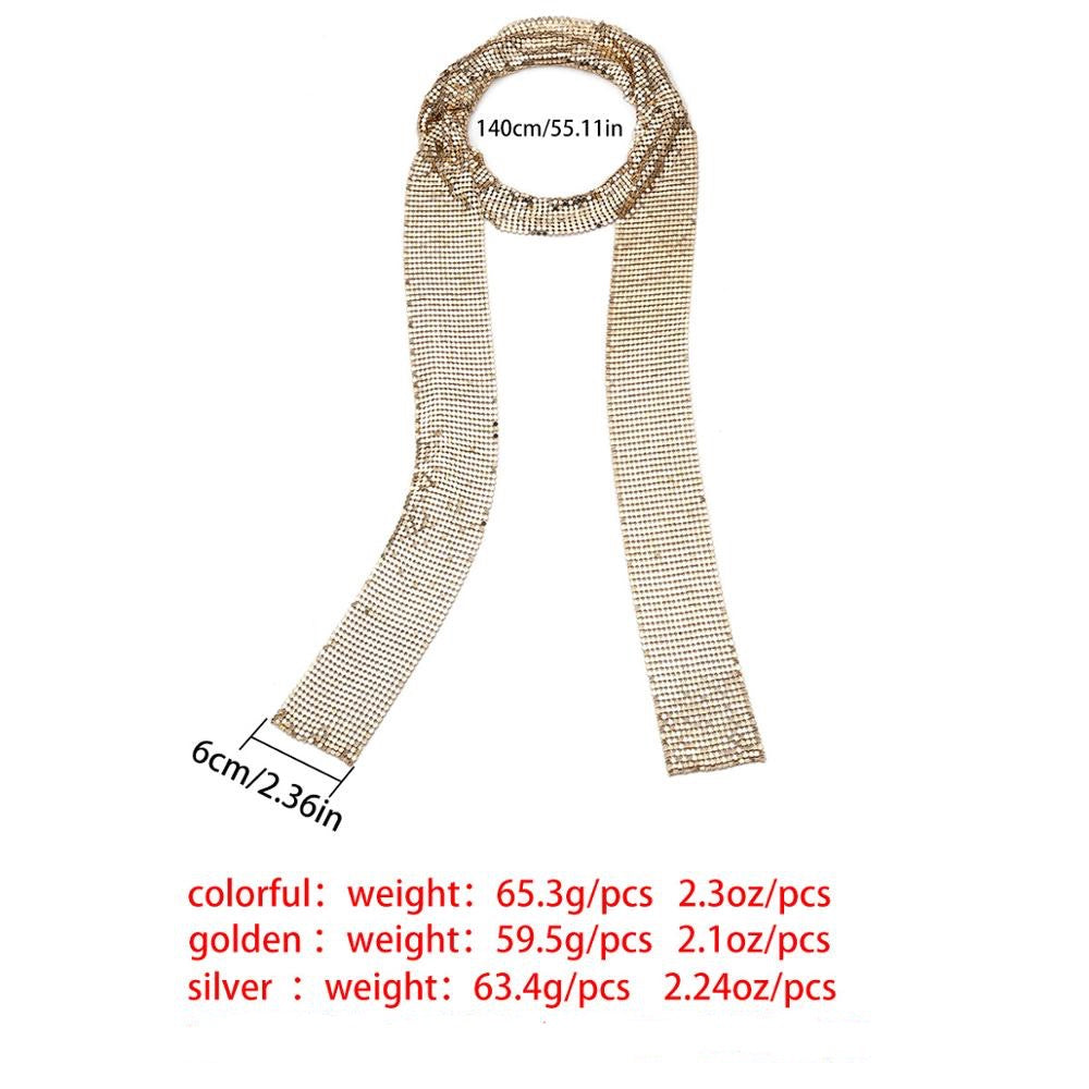 Thelma Sequin Metallic Look Scarf - 3 Colors