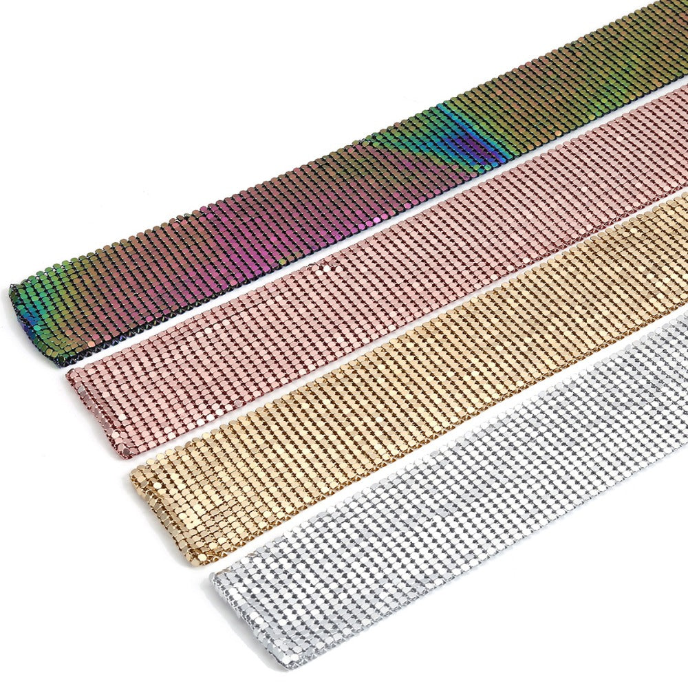 Thelma Sequin Metallic Look Scarf - 3 Colors