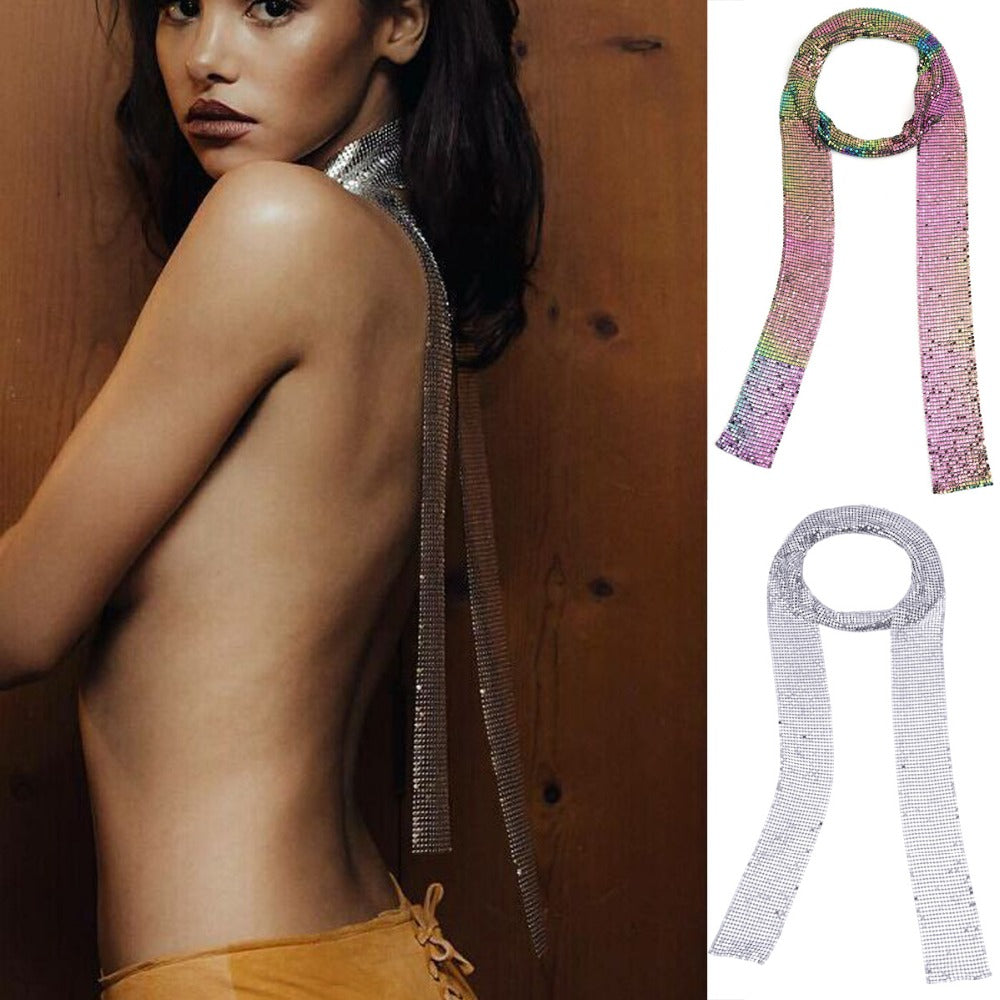 Thelma Sequin Metallic Look Scarf - 3 Colors