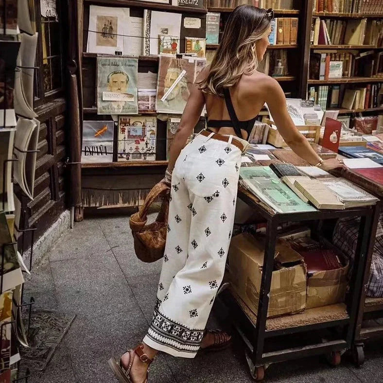 Tia Marrakesh Wide Leg Cropped Pants - 4 Colors