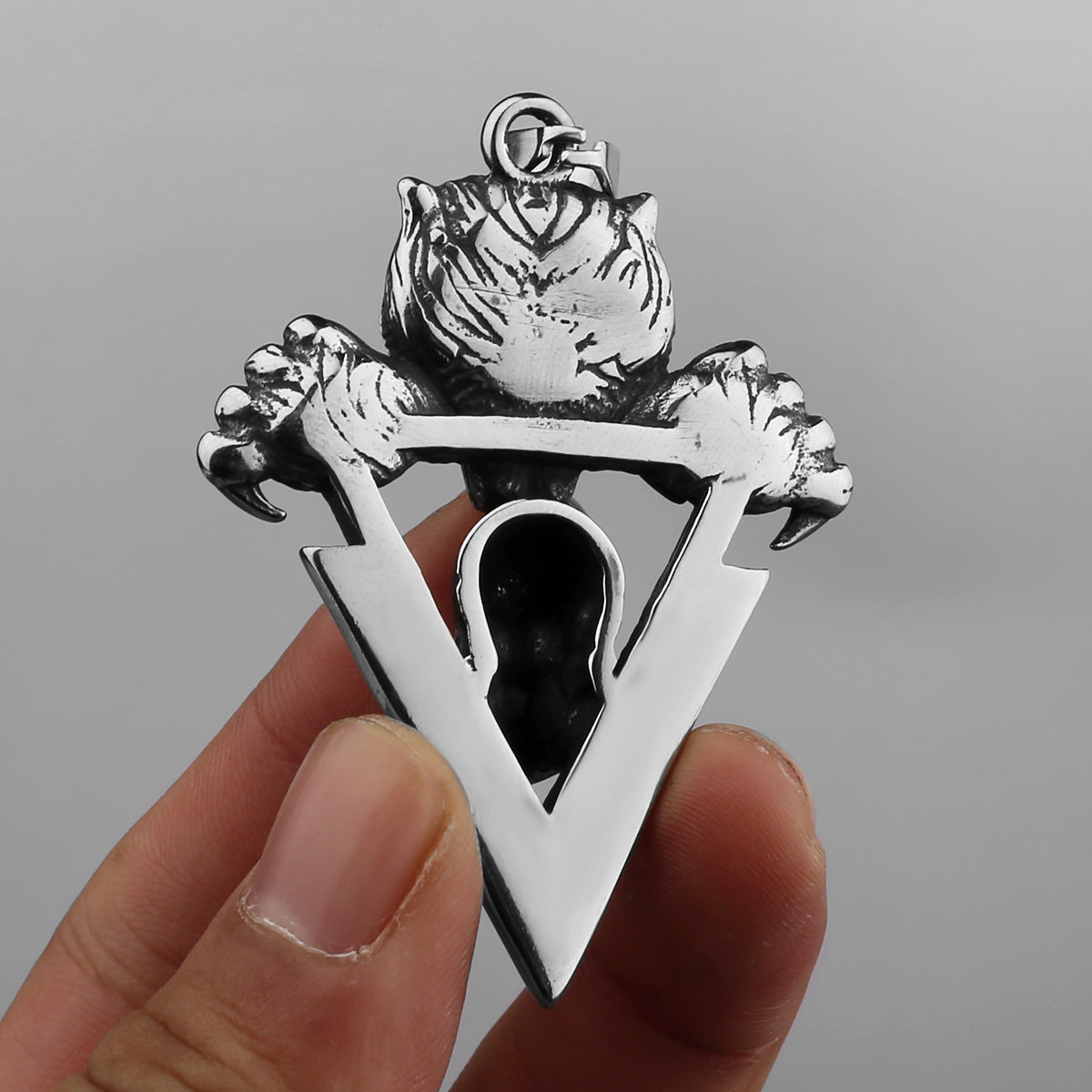 Tiger Head and Ghost Head Necklace