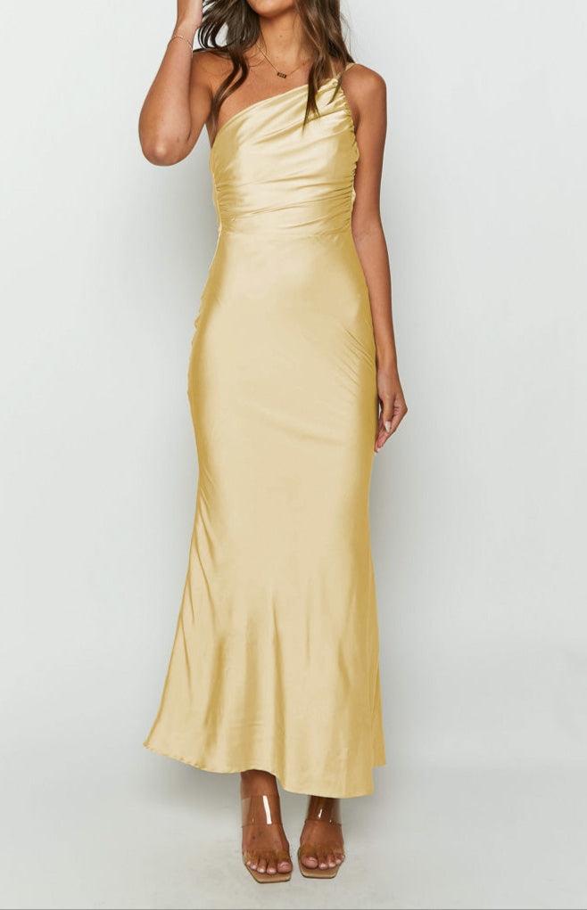 Bambi Yellow Formal Maxi Dress