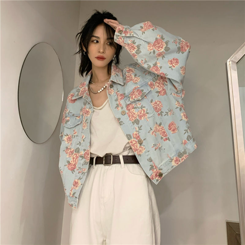 Trudie Floral Denim Jacket