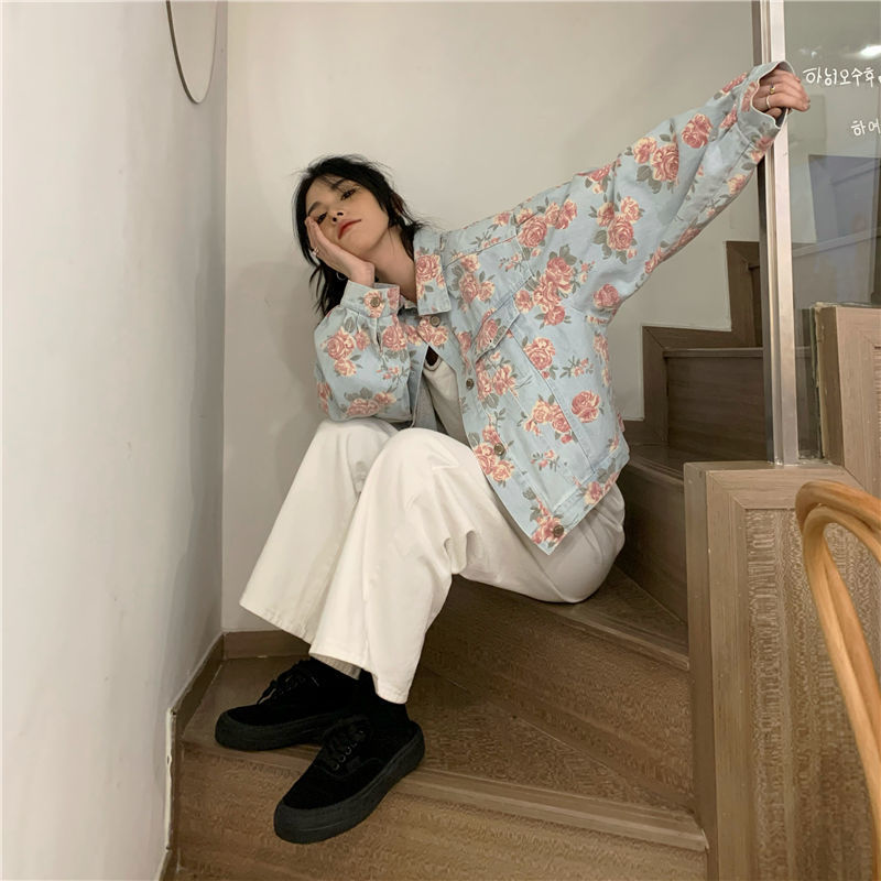 Trudie Floral Denim Jacket