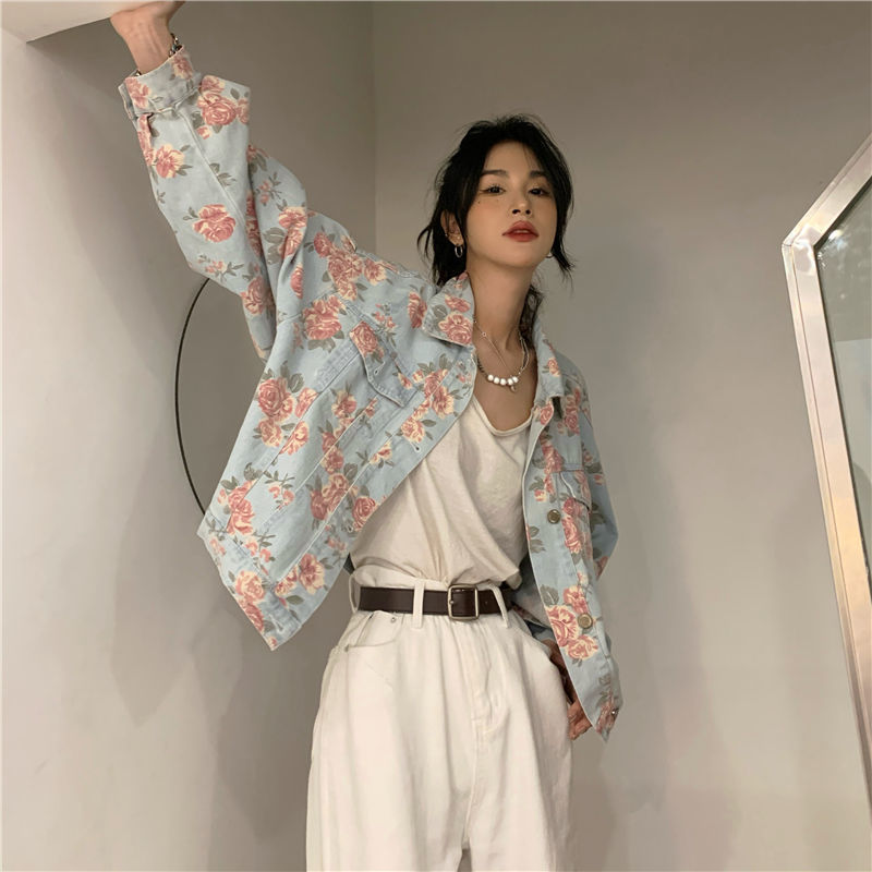 Trudie Floral Denim Jacket