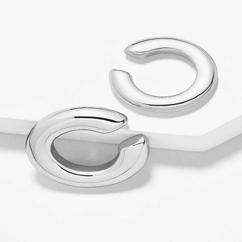 Two Hoop Ear Cuff Clip - 2 Colors