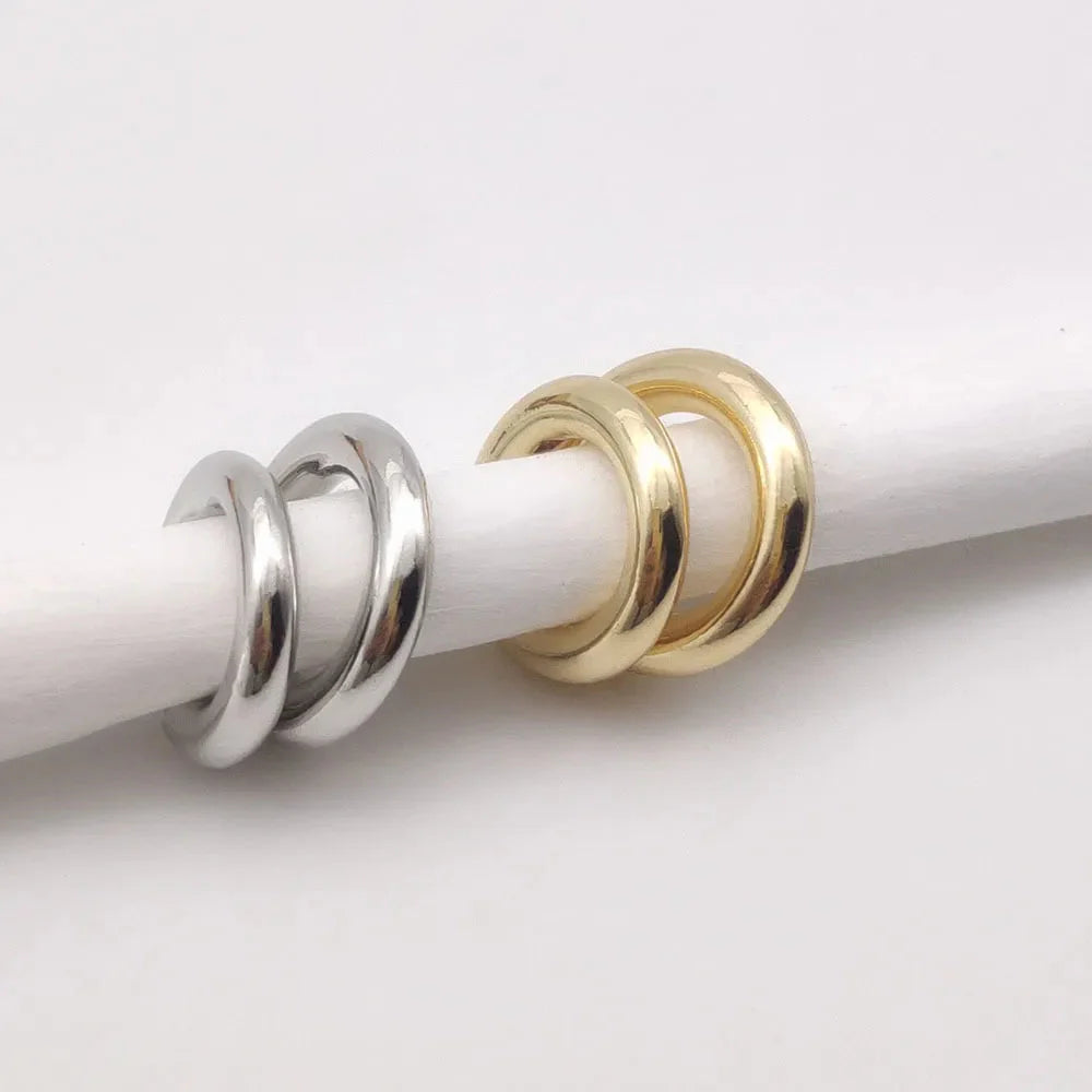 Two Hoop Ear Cuff Clip - 2 Colors