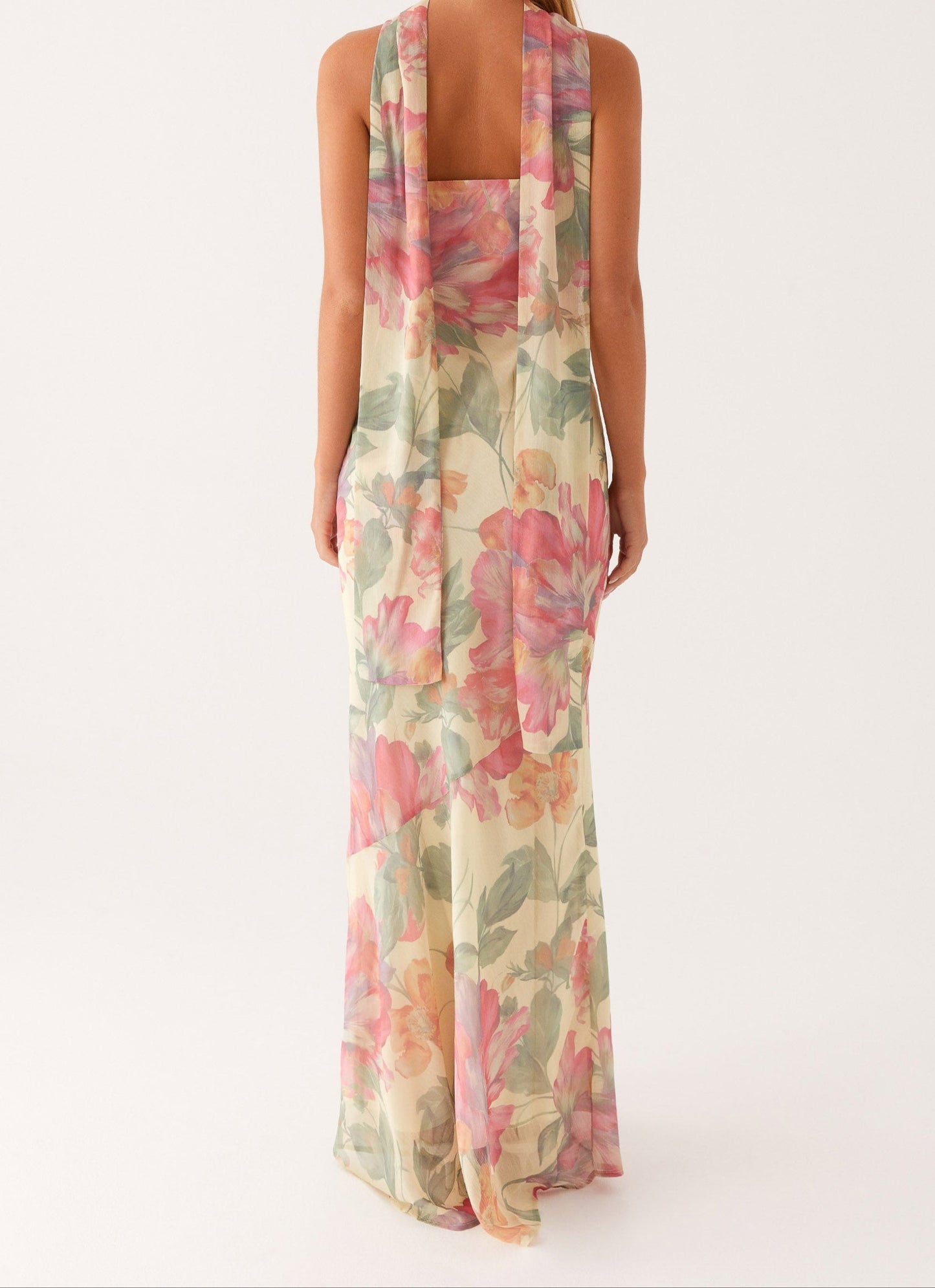 Luciella Maxi Dress - Yellow Peony