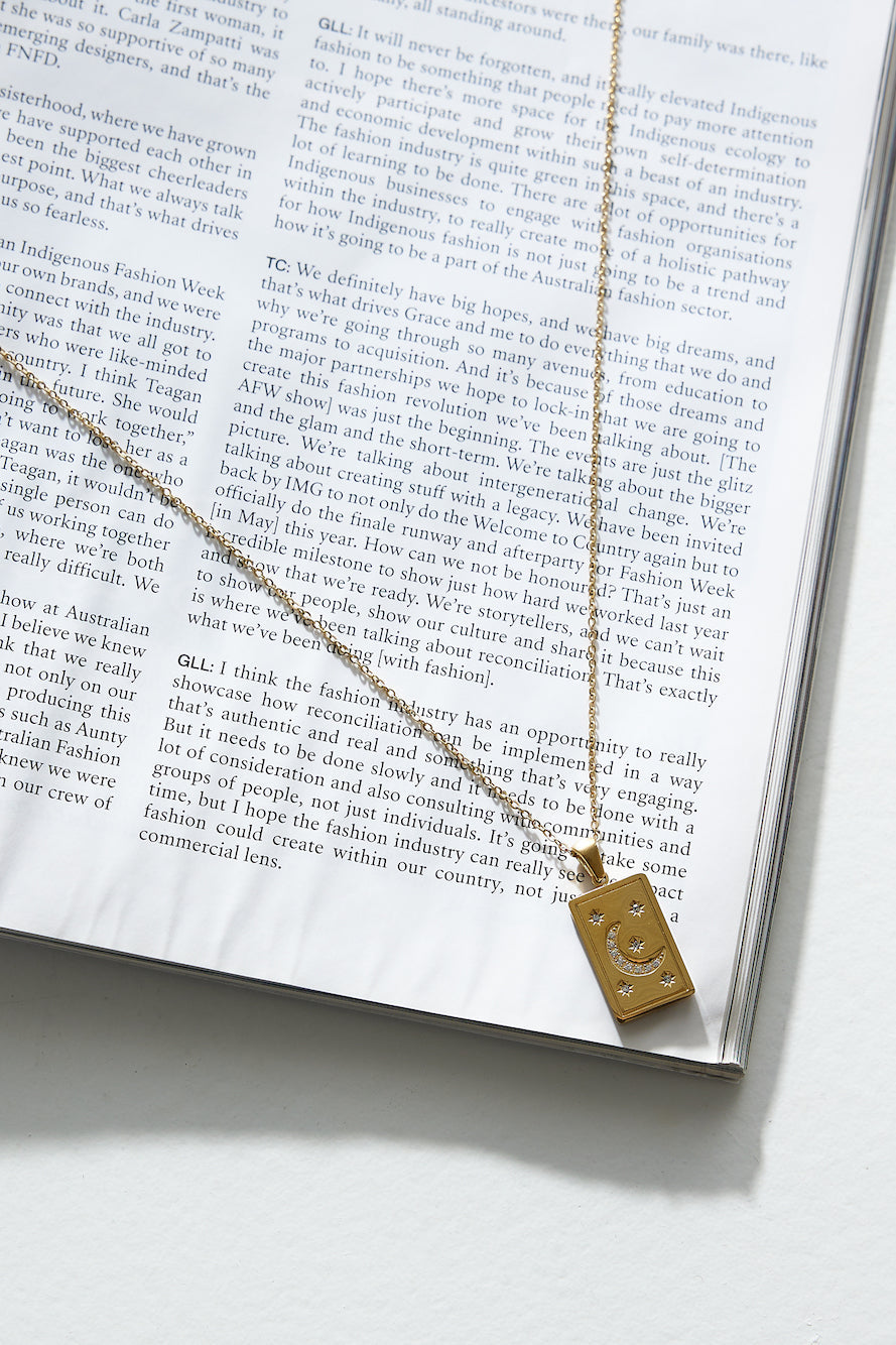 18K Gold Plated Star Rise Necklace